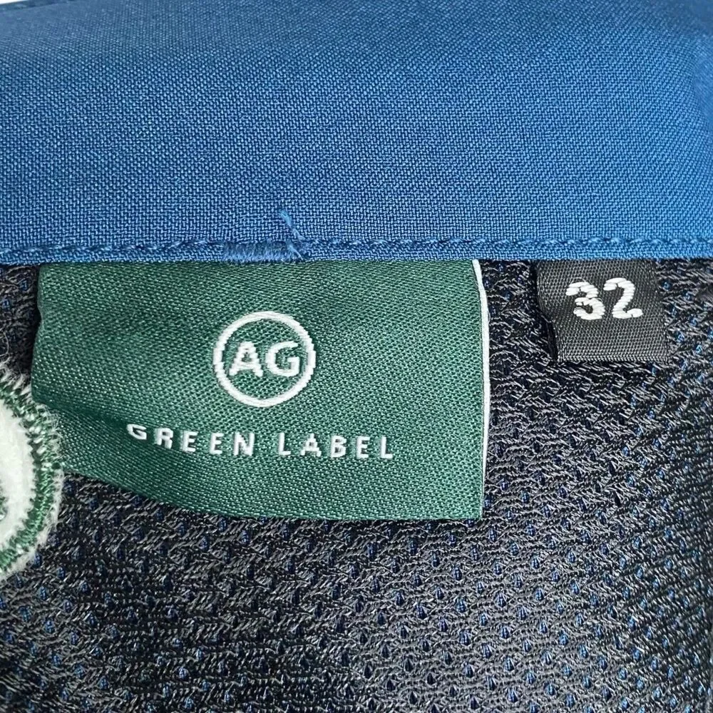 AG Adriano Goldschmied Golf Pants 33x34 Blue Straight Trousers Green Label NEW